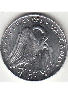 1975  Anno XIII - Lire 5 Fior di Conio  Paolo VI